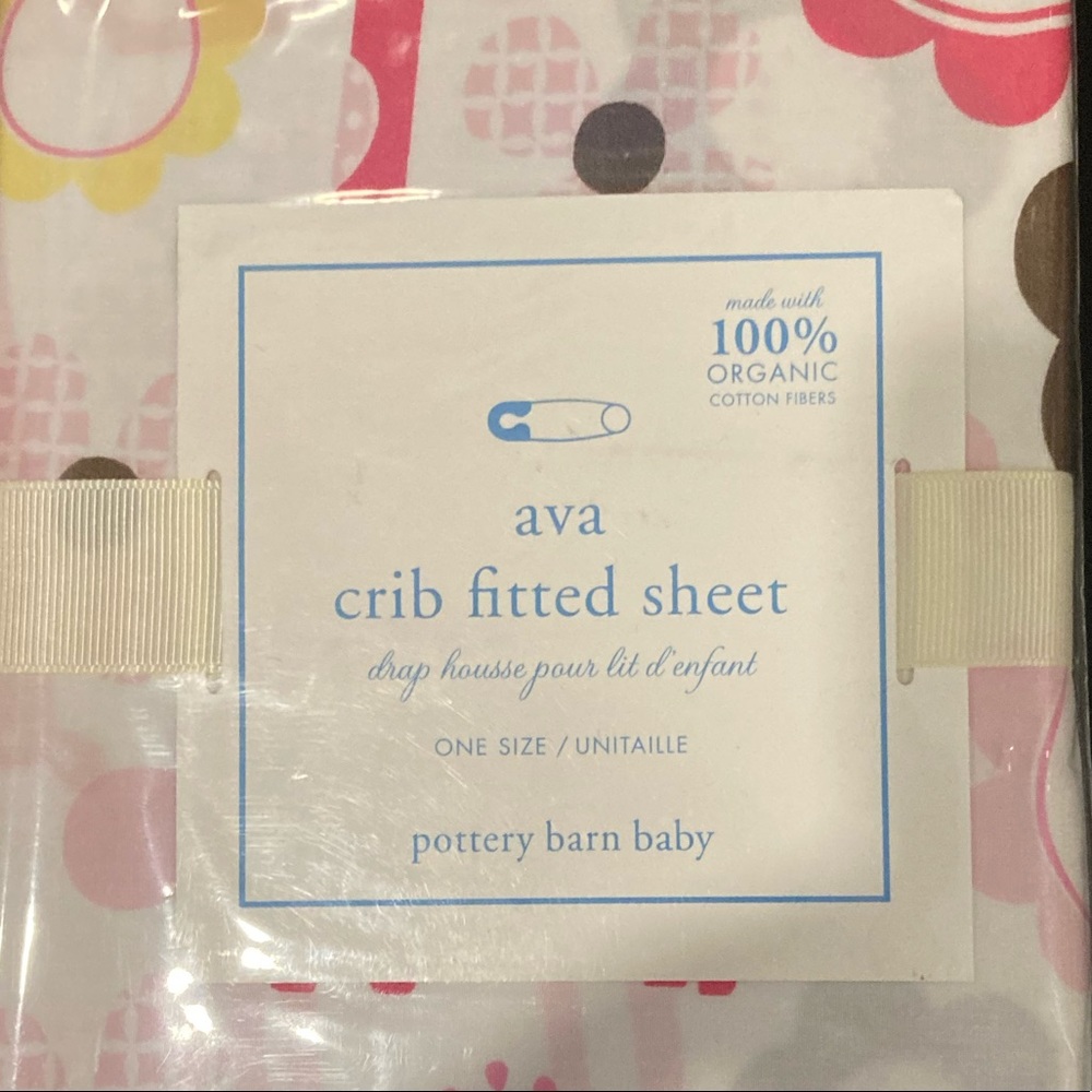 Pottery Barn Baby Ava Crib Fitted Sheet NEW